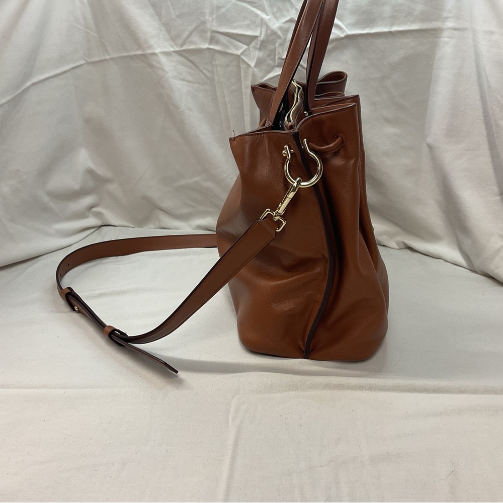 Cole Haan Grand Ambition Women's Brown Leather Handbag Sinch Top Shoulder Strap - Picture 2 of 12